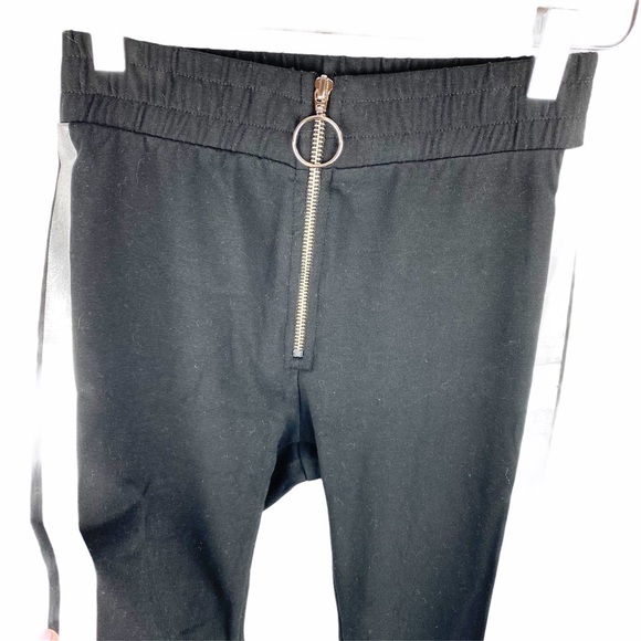 Wildfox High Rise Silver Stripe Zipper Leggings XS - Picture 6 of 7